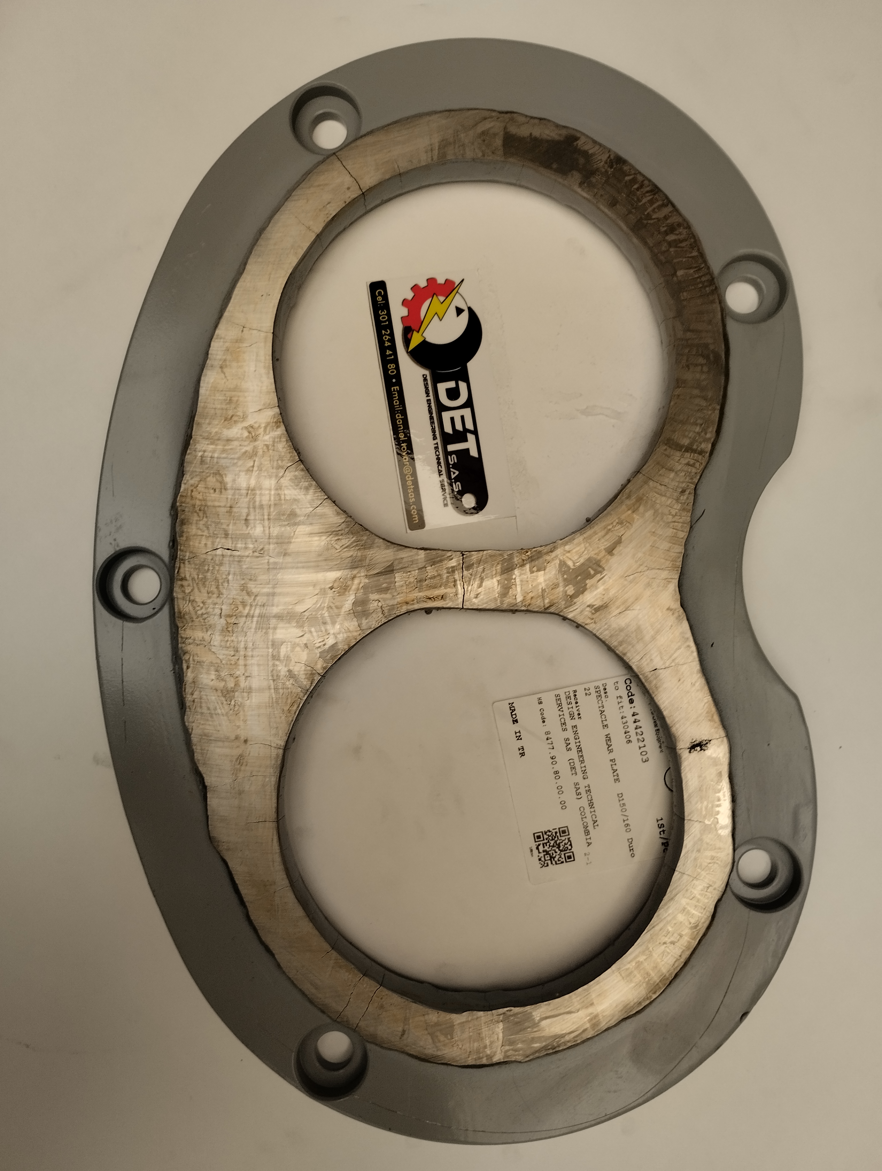 Placa gafa TK40 Putzmeister 430406
