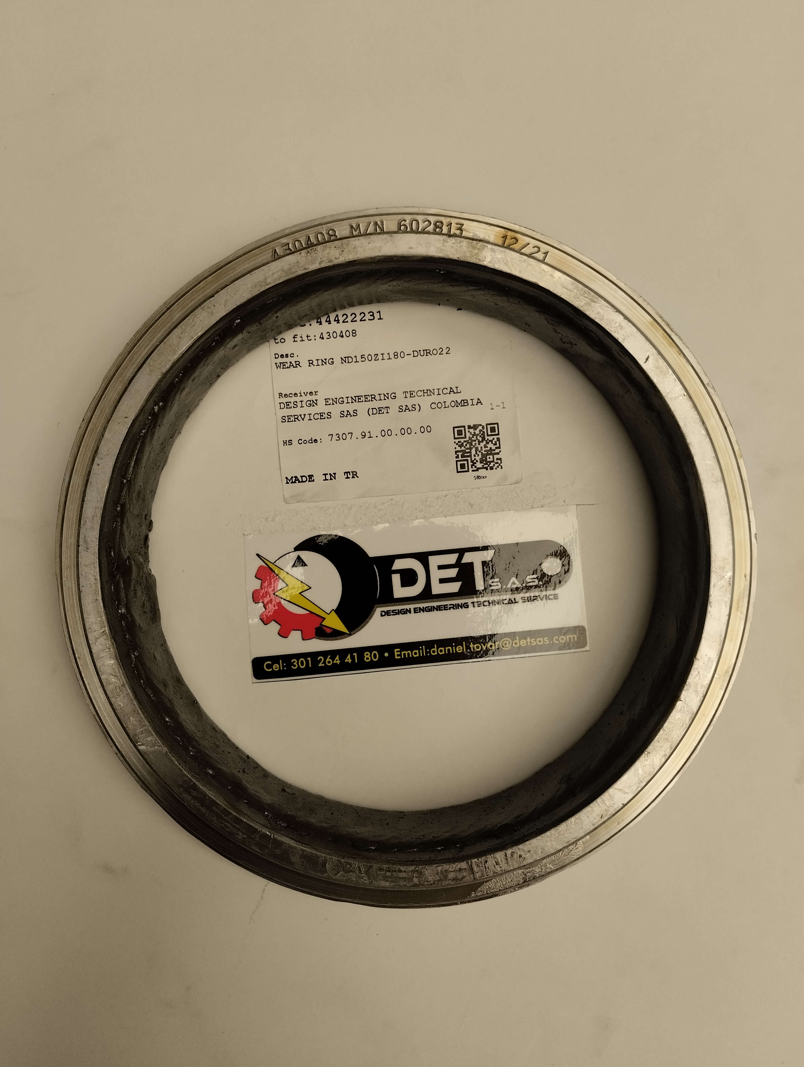 Anillo de corte Putzmeister 430408 para TK40