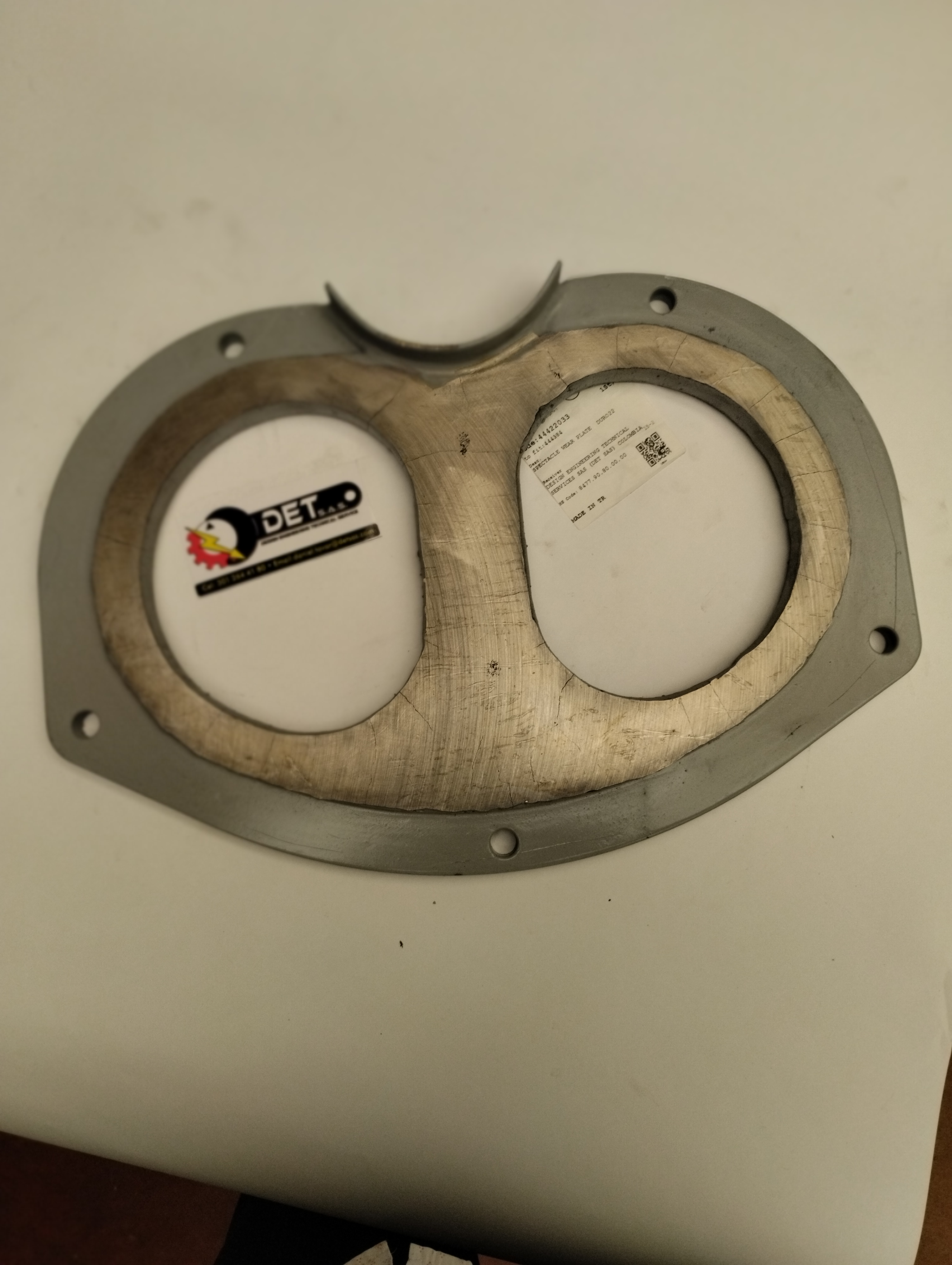 Placa gafa Putzmeister 444384 para TK70 / PM500