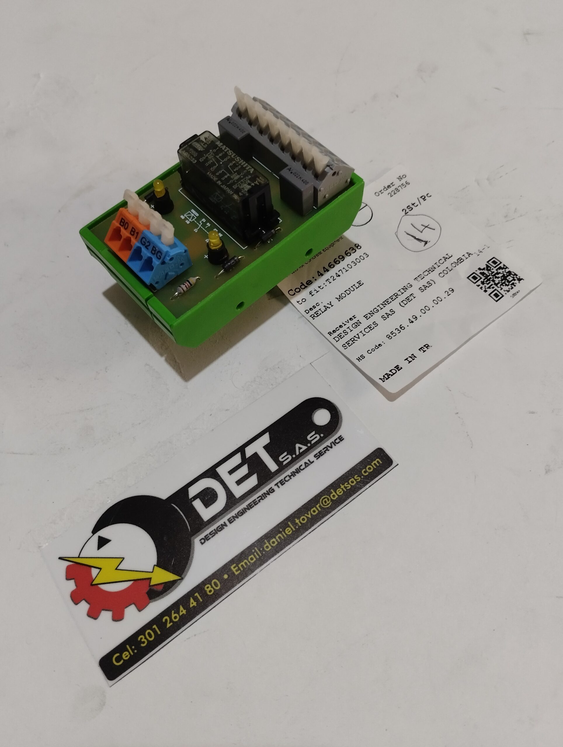 Módulo relé PUTZMEISTER T247103003 12VDC