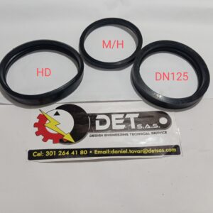 Empaques para  tuberia de transporte de concreto DN125 5"HD 5"M/H