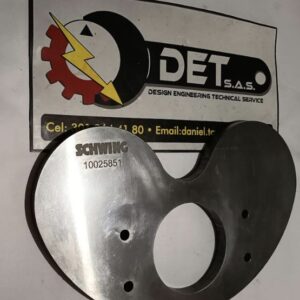 Placa espejo Schwing 10025851 para bombas SP100 / SP750 / SP500