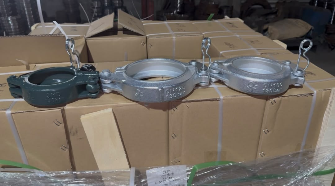 Abrazadera para tubería de bombeo de concreto